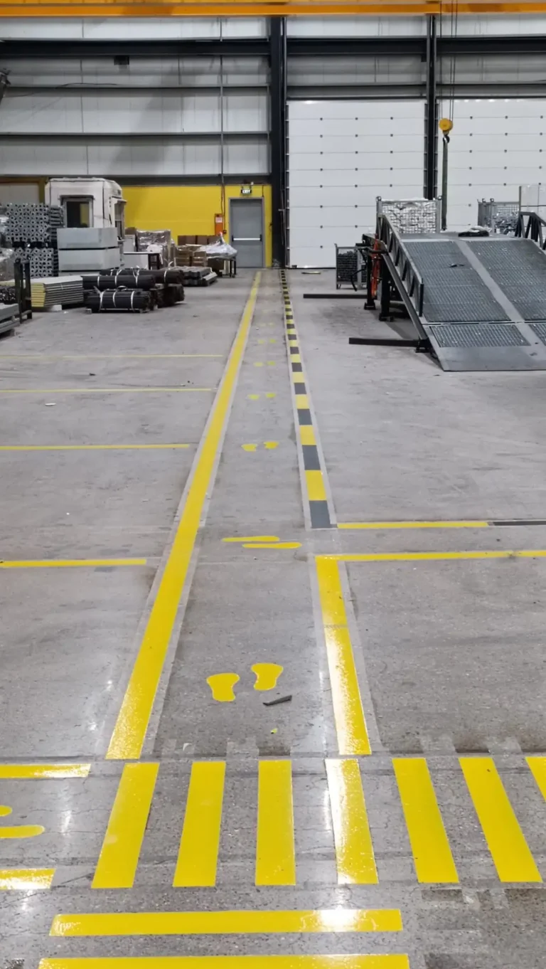 Epoksi Esaslı Fabrika Yol Çizgisi Uygulamaları