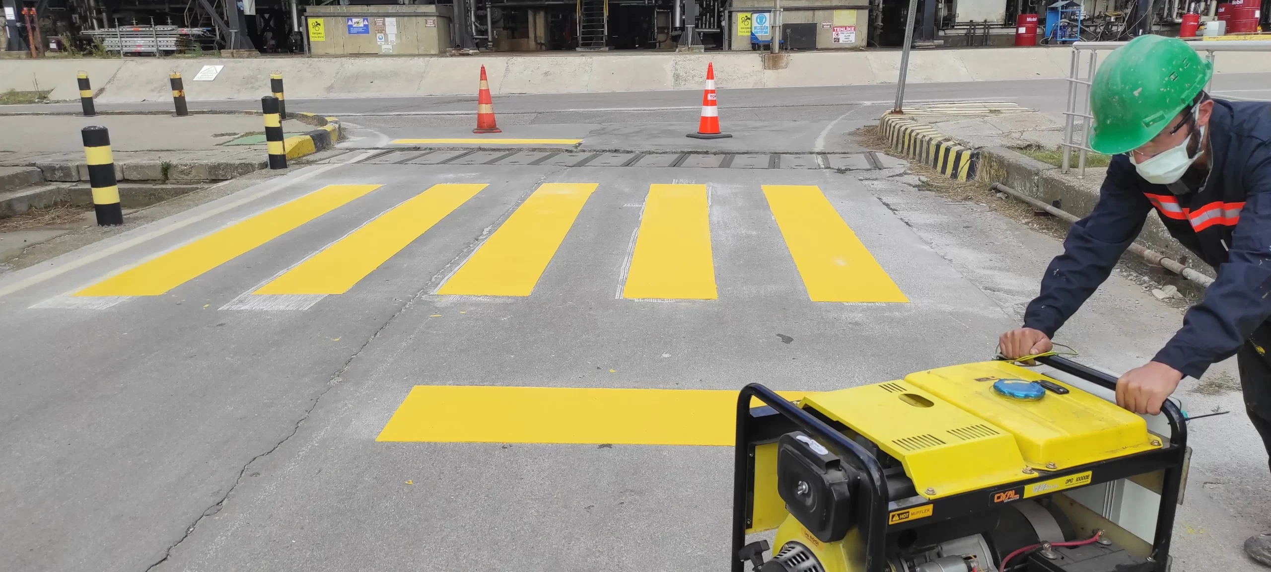 MMA Esaslı Çift Komponent Yol Çizgi Boyası Uygulamaları